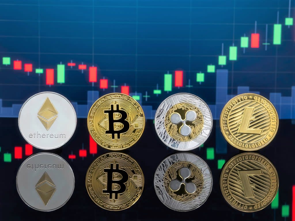 Bitcoin and Ethereum both hit record price highs on 9 November, 2021 (Getty Images)