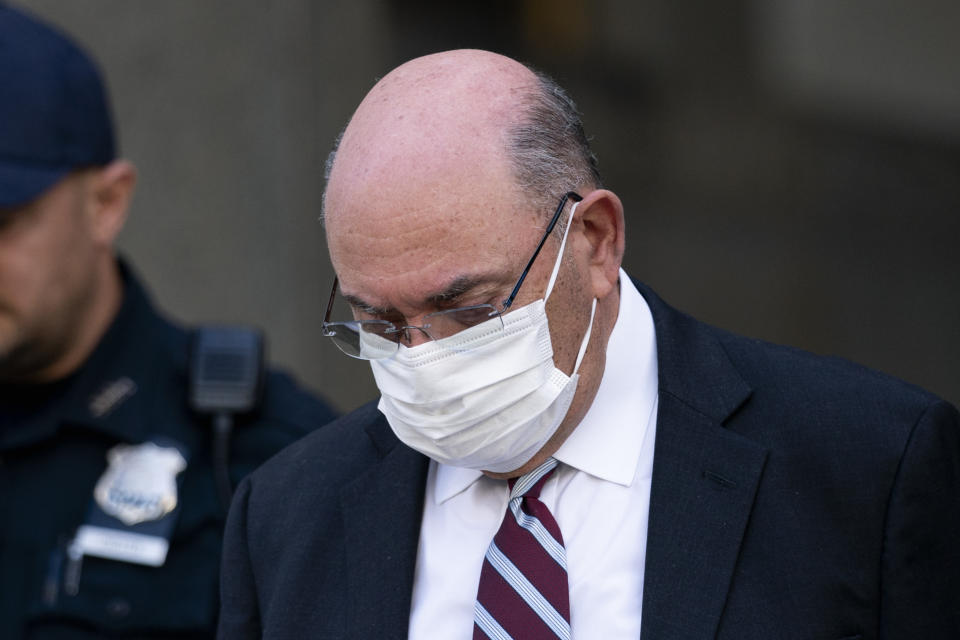 The Trump Organization's former Chief Financial Officer Allen Weisselberg departs court, Friday, Aug. 12, 2022, in New York. Capping an extraordinary week in Donald Trump’s post-presidency, a New York judge ordered Friday that his company and its longtime finance chief stand trial in the fall on tax fraud charges stemming from a long-running criminal investigation into Trump’s business practices. (AP Photo/John Minchillo)