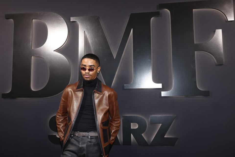 Myles Truitt attends the 'BMF' Season 2 Los Angeles premiere event on Jan. 5, 2023 in Los Angeles, California.