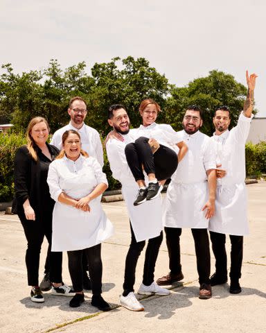 <p>Eva Kolenko</p> Team TatemÃ³, including partner/owner Megan Maul (far left)