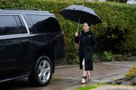 Huawei Chief Financial Officer Meng Wanzhou leaves her home to attend her extradition hearing in Vancouver