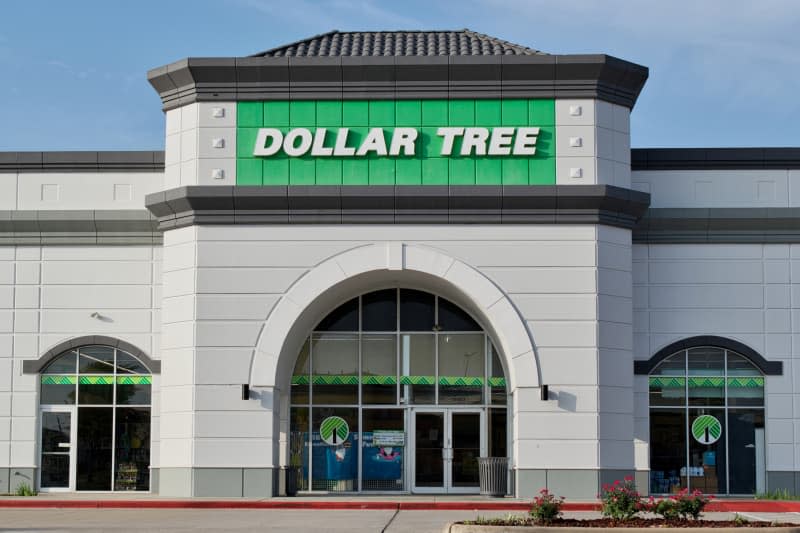 Houston, Texas USA 04-07-2024: Dollar Tree business storefront exterior, parking lot retail company, no people Houston TX USA.