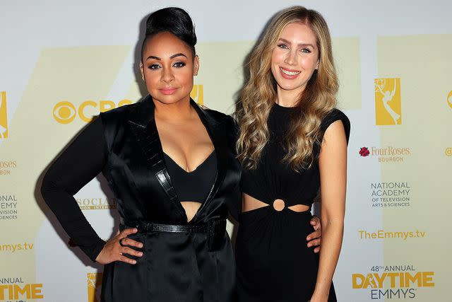 <p>Kevin Winter/Getty Images</p> Raven Symone and Miranda Pearman-Maday.