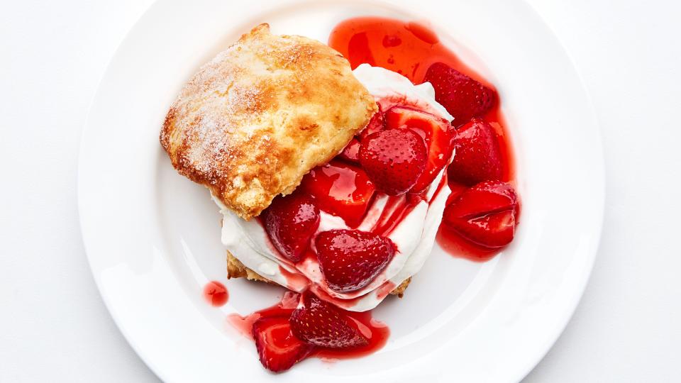 You don't need to fill your biscuits with whipped cream and strawberries, but...