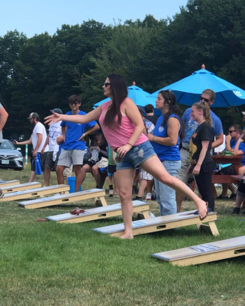 The Lions Club of Dover, Rollinsford and South Berwick bagged a winner in their First Annual “Cornhole for a Cure” fundraiser on Aug. 20 at the Hilltop Fun Center in Somersworth, N.H.