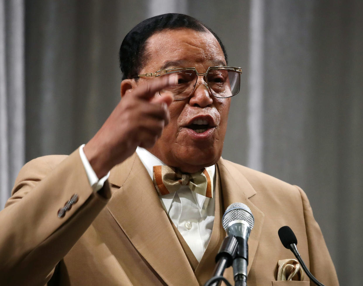 Nation of Islam leader Minister Louis Farrakhan recently said "powerful Jews" are his "enemy." (Photo: Mark Wilson via Getty Images)