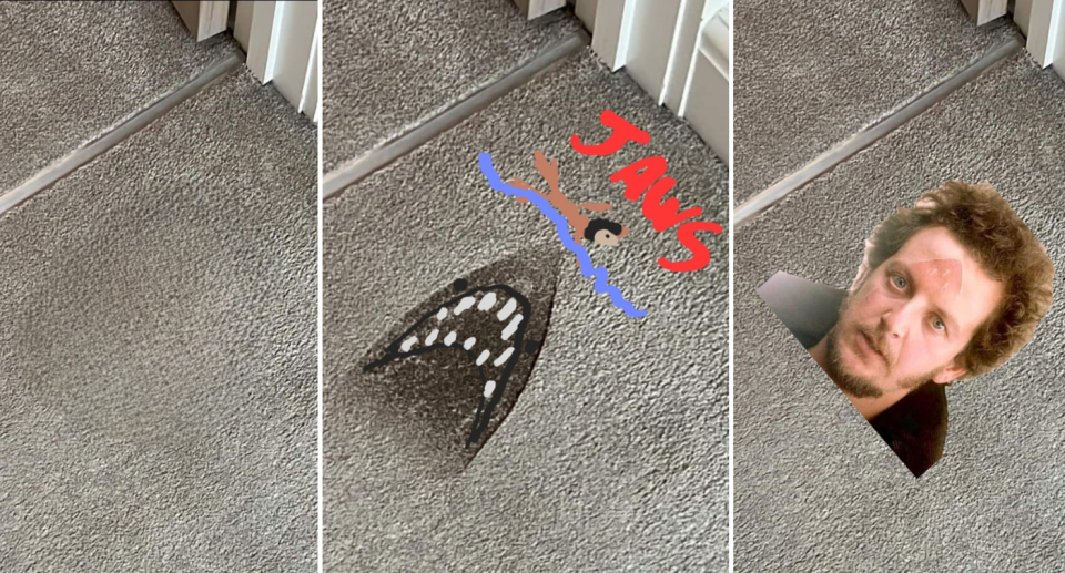 The internet responded with hilarious solutions, from photoshopping out the iron mark entirely, to creatively adding a Jaws motif or a Home Alone villain. Photo: Facebook