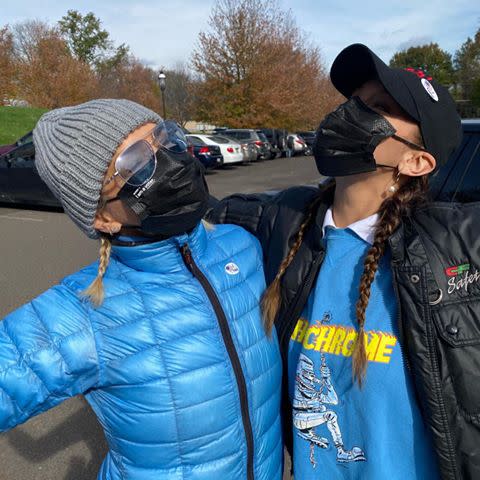 1) Bella Hadid went with her mom to vote for the first time