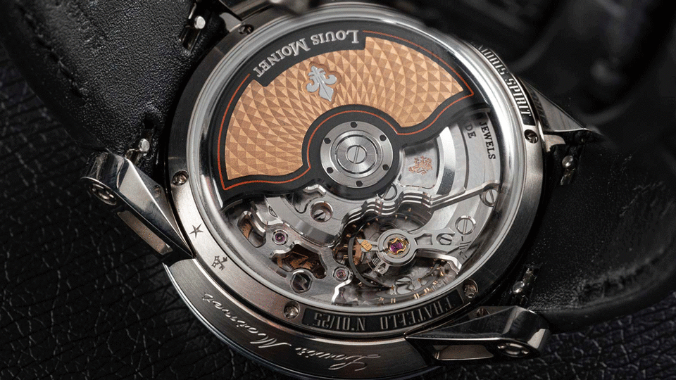 Fratello x Louis Moinet Memoris Spirit 40 Chronograph LE caseback - Credit: Fratello x Louis Moinet