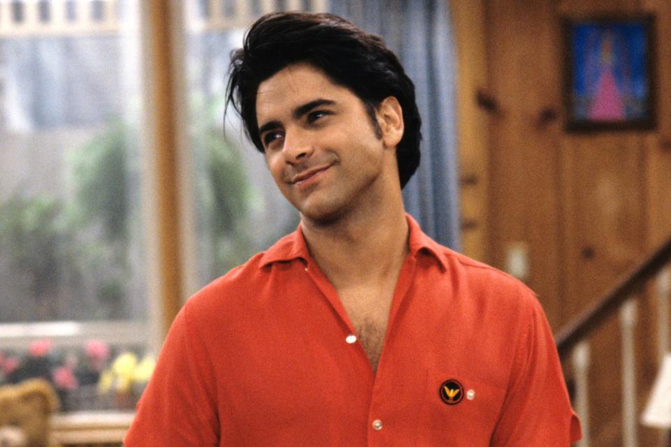 FULL HOUSE - "Gotta Dance" - Season Five - 11/5/91, Jesse (John Stamos) was tricked into going to Rebecca's baby shower.