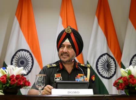 Indian army's director general of military operations Lt General Ranbir Singh speaks during a media briefing in New Delhi, India, September 29, 2016. REUTERS/Stringer