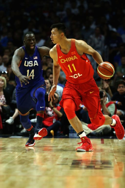 Yi Jianlian led China with 18 points and seven rebounds