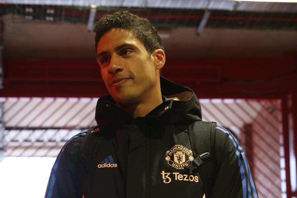 Raphael Varane is set to be available for the trip to face Newcastle (Manchester United via Getty Imag)