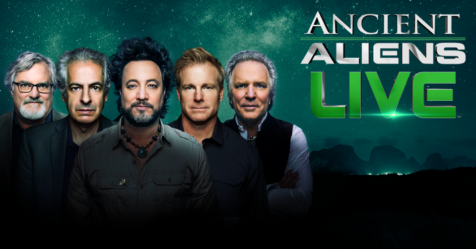 Ancient Aliens Live, the history channel show that explores the long relationship between Earth and extraterrestrials.