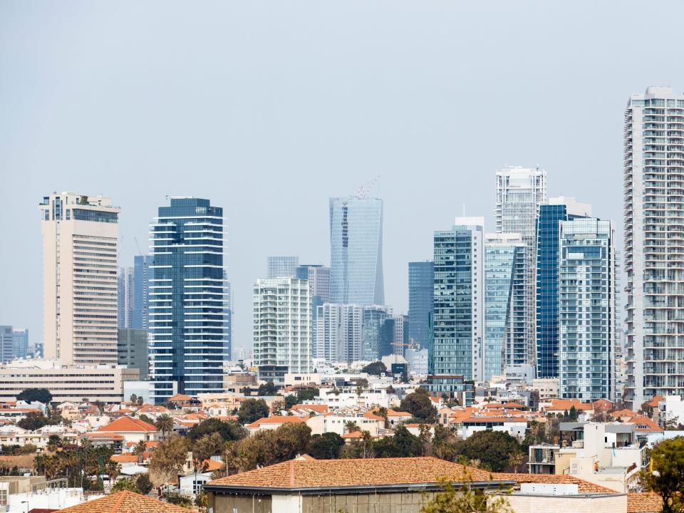 The Tel Aviv skyline. - Copyright: Alexander Spatari/Getty Images