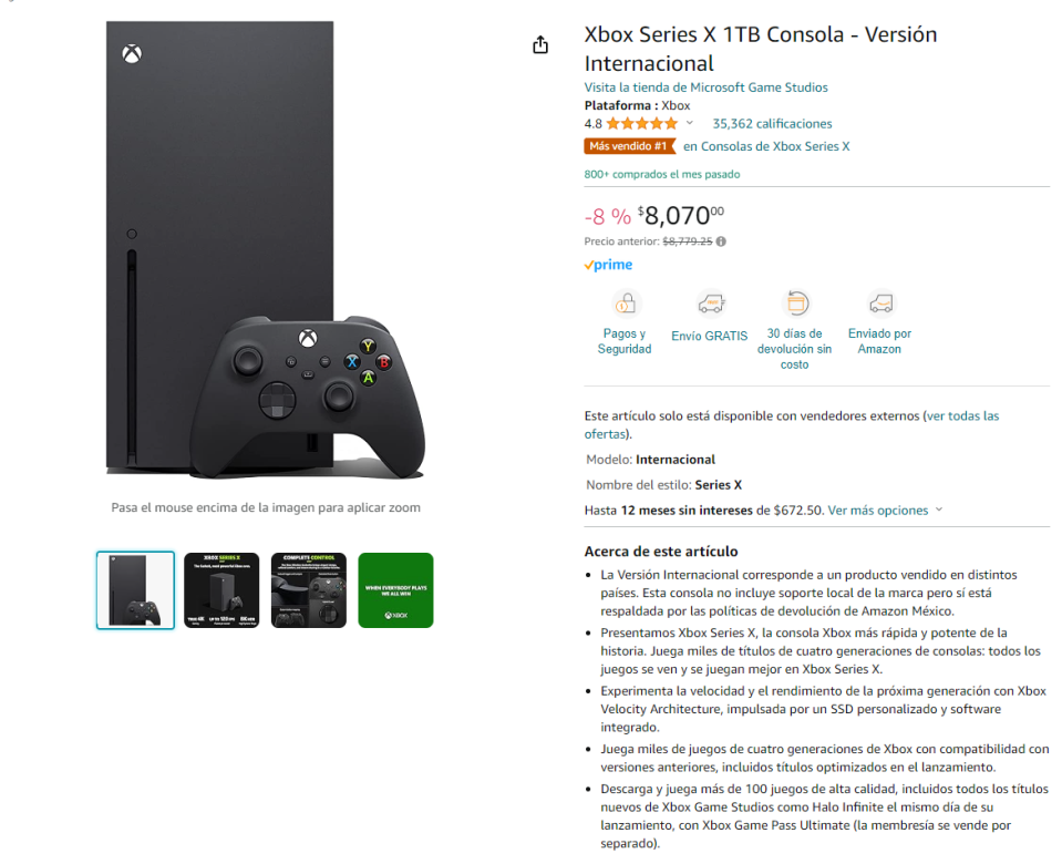 ¡Aprovecha para conseguir tu Xbox Series X con descuento!