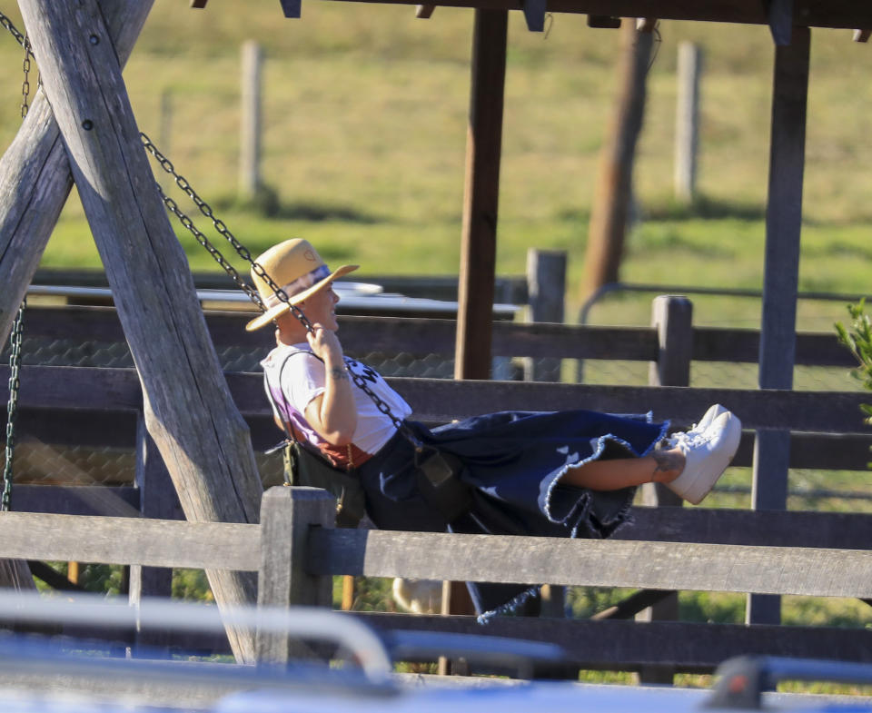 Pink enjoys downtime in Byron Bay with husband Carey Hart and daughter Willow