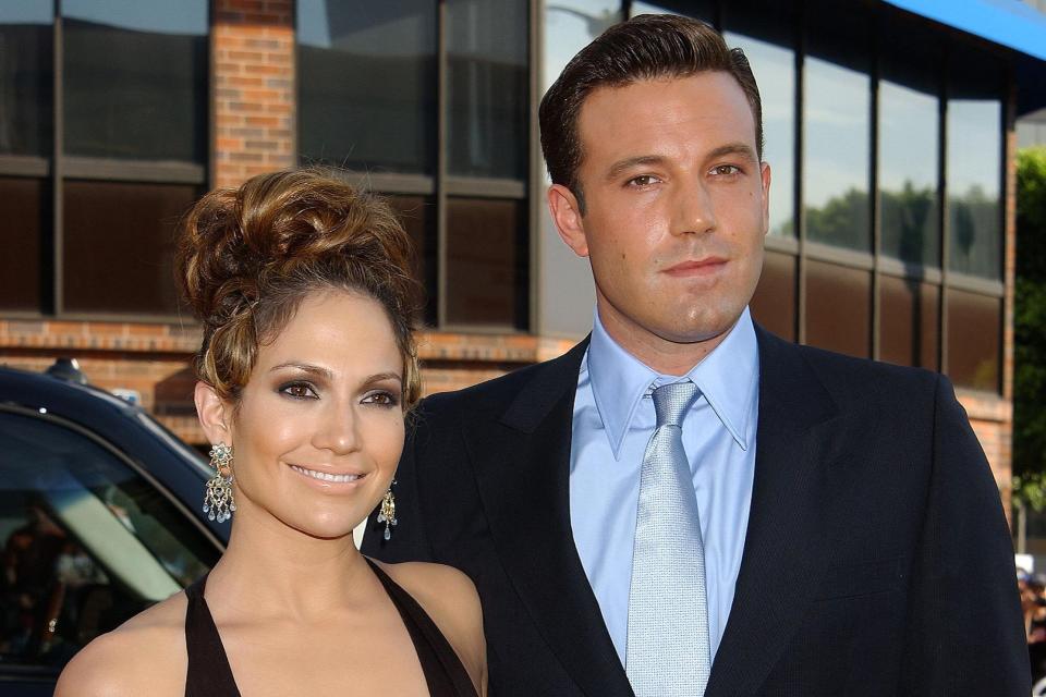 Jennifer Lopez and Ben Affleck at the 'Gigli' premiere in 2003