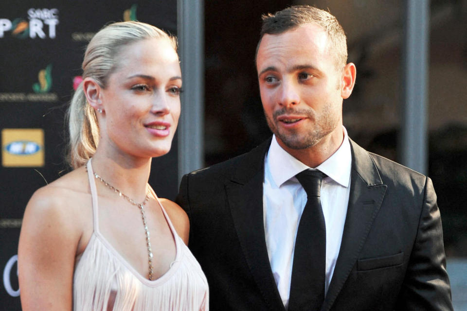 Oscar Pistorius and Reeva Steenkamp (Lucky Nxumalo / AFP - Getty Images file)