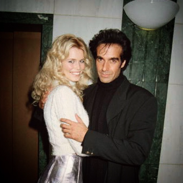 Claudia Schiffer and David Copperfield, 1994.