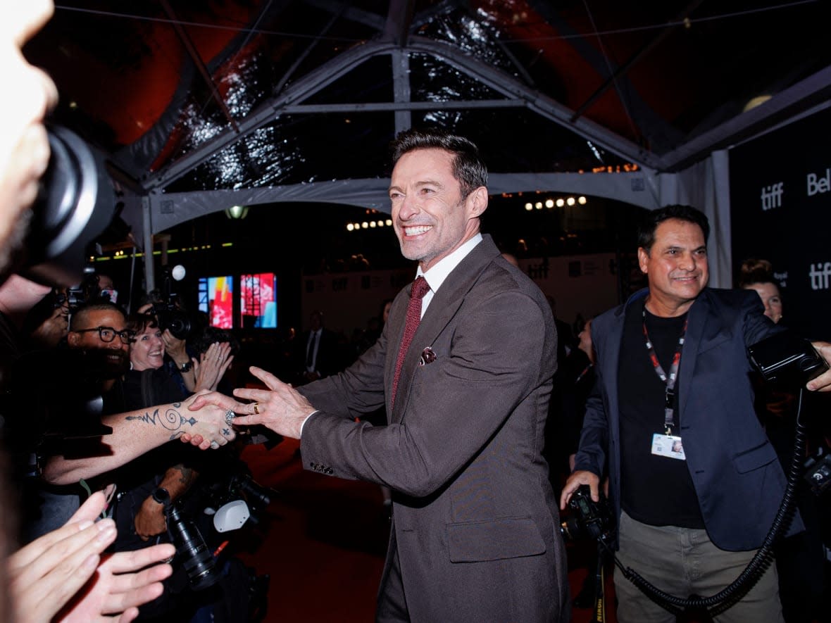 Hugh Jackman walks the red carpet at the Toronto International Film Festival for The Son on Sept. 12. (Evan Mitsui/CBC - image credit)