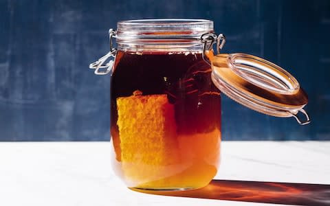 Honeycomb infused dark rum - Credit: jacqui melville