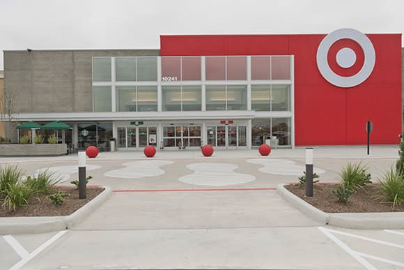 The entrance to a Target store