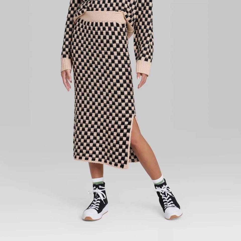 <p><a href="https://go.redirectingat.com?id=74968X1596630&url=https%3A%2F%2Fwww.target.com%2Fp%2Fwomen-s-ascot-hart-checkered-midi-graphic-sweater-skirt%2F-%2FA-88614826&sref=https%3A%2F%2Fwww.cosmopolitan.com%2Fstyle-beauty%2Ffashion%2Fg45629756%2Ftarget-maternity-clothes%2F" rel="nofollow noopener" target="_blank" data-ylk="slk:Shop Now;elm:context_link;itc:0;sec:content-canvas" class="link ">Shop Now</a></p><p>Checkered Midi Skirt</p><p>target.com</p><p>$34.00</p><span class="copyright">Ascot + Hart</span>