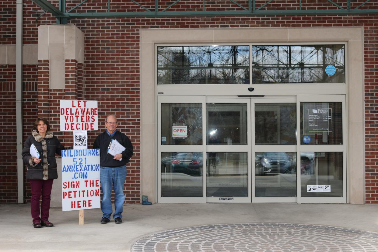 An effort to overturn a Delaware city annexation failed to gather enough signatures, but supporters say the more than 1,000 collected will be used to lobby against re-zoning efforts for the 230-acre proposed residential development near Routes 36/36 and 521.