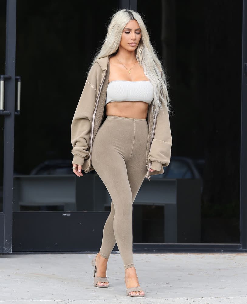 Kim Kardashian Wore 9 Yeezy Outfits in One Day