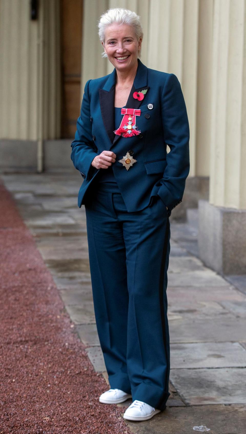 Emma Thompson wore Stella McCartney for her big moment (AFP/Getty Images)