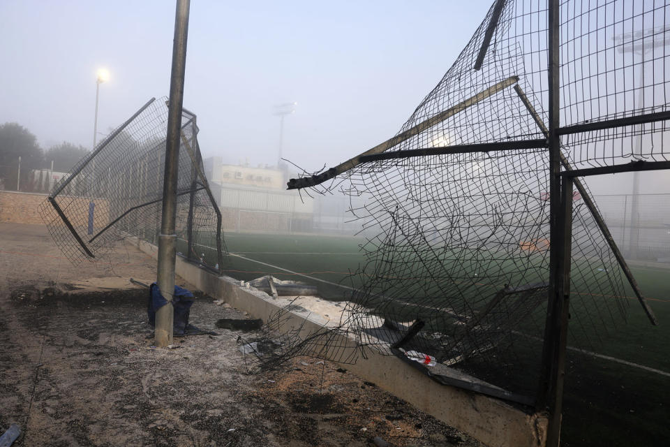 Israel's military said Hezbollah fired the rocket from Lebanon, hitting a football pitch in the Druze town of Majdal Shams and killing the youngsters, who were between 10 and 20 years old. Another 18 youths were wounded in the attack, said the emergency services. (Menahem Kahana / AFP - Getty Images)