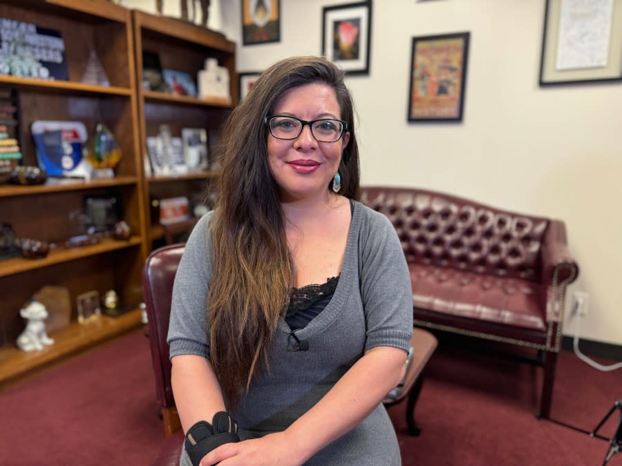 State Rep. Mary Gonzalez, an El Paso-area Democrat, says she is working with colleagues to address discrepancies in CVC data, which is critical to assessing the program’s performance. (KXAN Photo/Matt Grant)