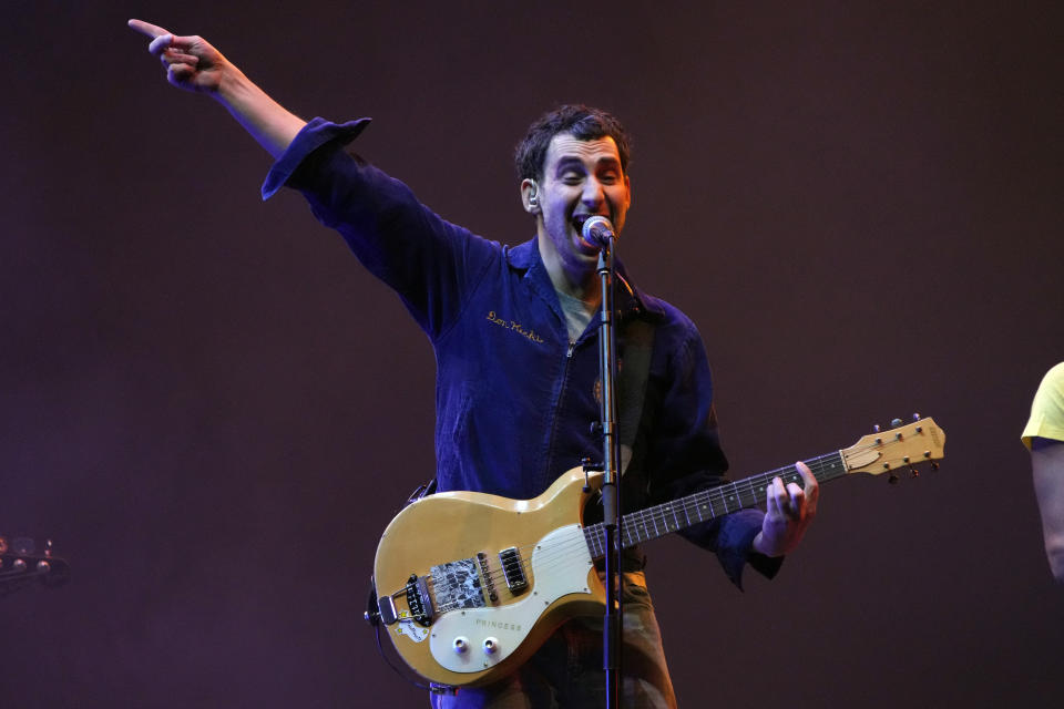 FILE - Jack Antonoff, of Bleachers, performs at the Bud Light Super Bowl Music Fest in Phoenix, Ariz., on Feb. 9, 2023. (Photo by Rick Scuteri/Invision/AP, File)