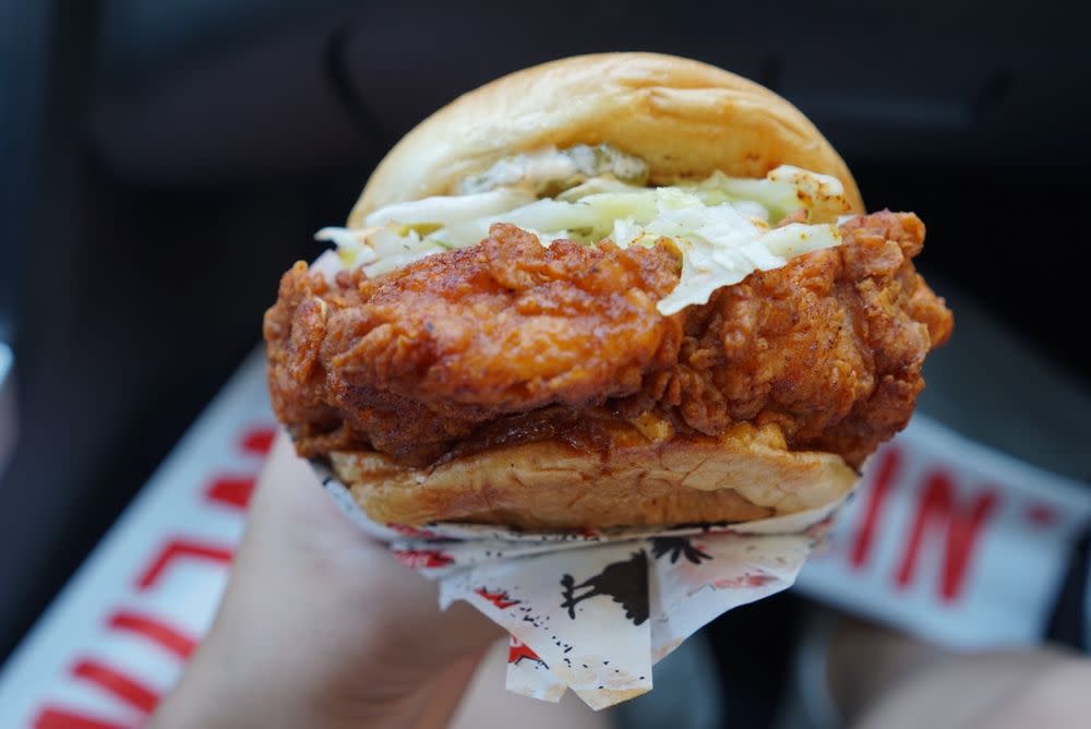 Howlin' Ray's fried chicken sandwich