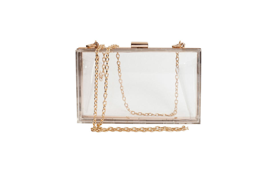 SharPlus Clear Acrylic Box Clutch