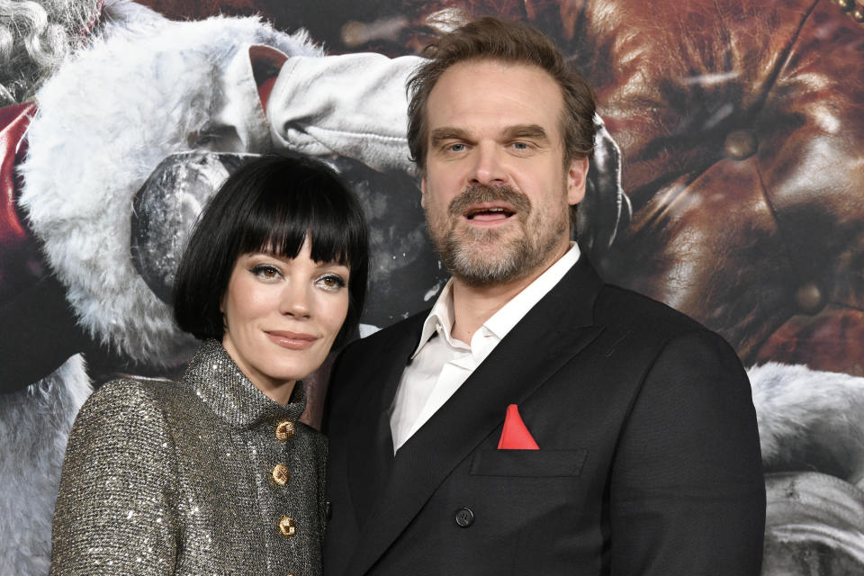 Lily Allen and David Harbour attend the premiere of Universal Pictures' 