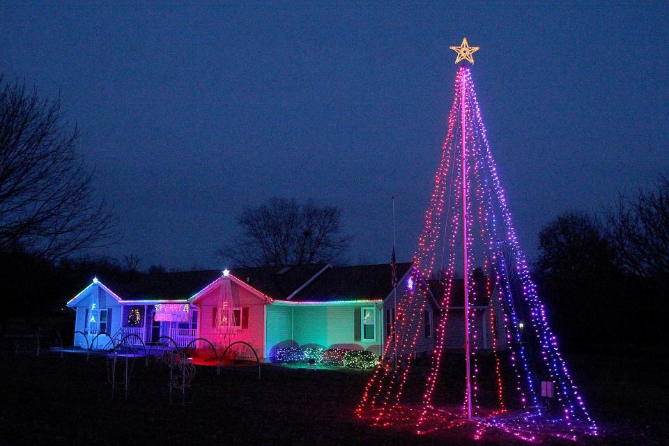 The Christmas on Chelsea light display, seen on Tuesday, Dec. 11, 2021, raised nearly $3,000 for Mother Hubbard's Kiddie Cupboard of Freeport.area.