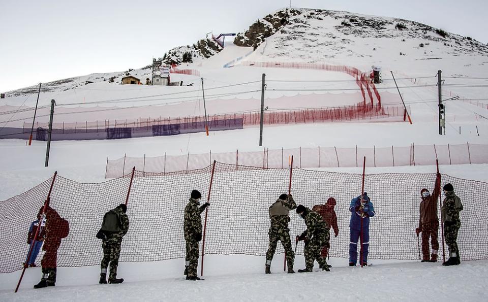 lauberhorn race track - jean-christophe bott/shutterstock