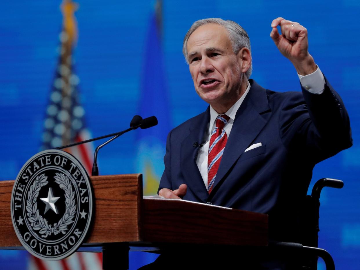 Texas Gov. Greg Abbott.