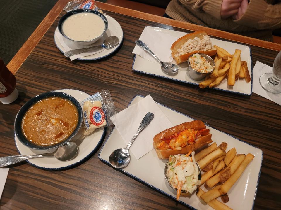 Two lunch combos at Legal Sea Foods