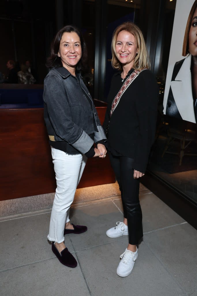 Elizabeth Fiore and Christina Krause at TheWrapBook Launch Party 2024