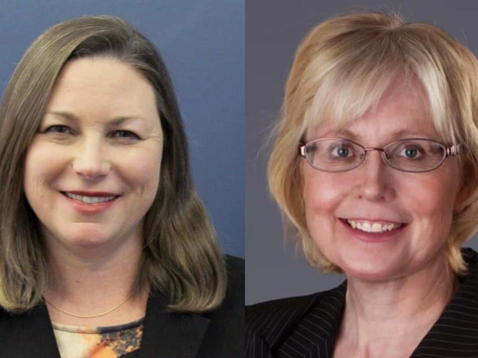 NDP MPPs Caterine Fife, of Waterloo, left, and Peggy Sattler of London West have submitted a co-written letter to Ontario's Office of the Integrity Commissioner asking for an investigation into MPP Randy Hillier's anti-vaccination posts. (Submitted - image credit)