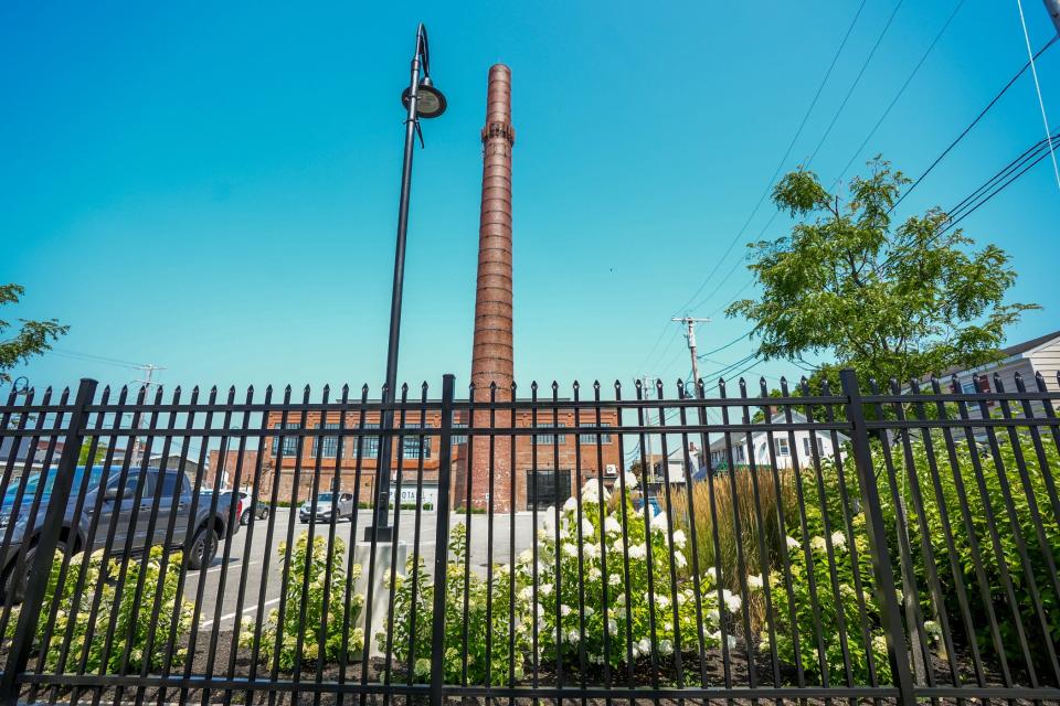 Remnants of the U.S. Rubber Co. factory in Bristol's New Goree neighborhood. "In its heyday at the turn of the [20th] century," Smith says, "it pumped out about 53,000 Keds sneakers every day."