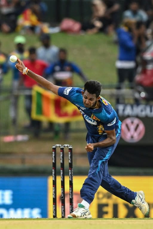 Matheesha Pathirana has modelled his round-arm sling action on Sri Lanka legend Lasith Malinga (Ishara S. KODIKARA)
