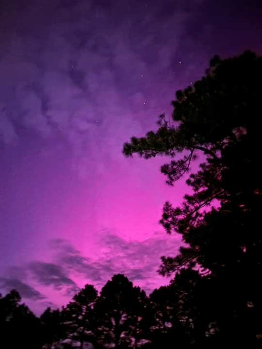 The Northern Lights in Hawkins. Photo courtesy of Hanna Jenkins.