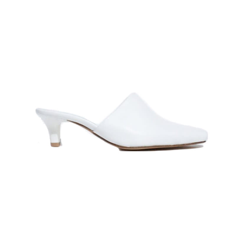 <a rel="nofollow noopener" href="https://www.lisasaysgah.com/shoes/maryam-nassir-zadeh-andrea-mule-white-calf" target="_blank" data-ylk="slk:Andrea Mule, Maryam Nassir Zadeh, $384;elm:context_link;itc:0;sec:content-canvas" class="link ">Andrea Mule, Maryam Nassir Zadeh, $384</a>