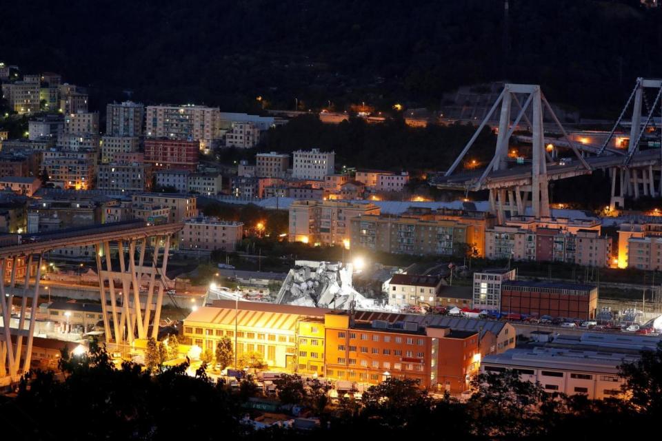 Morandi Bridge collapse: The structure came crashing down on Tuesday morning (REUTERS)