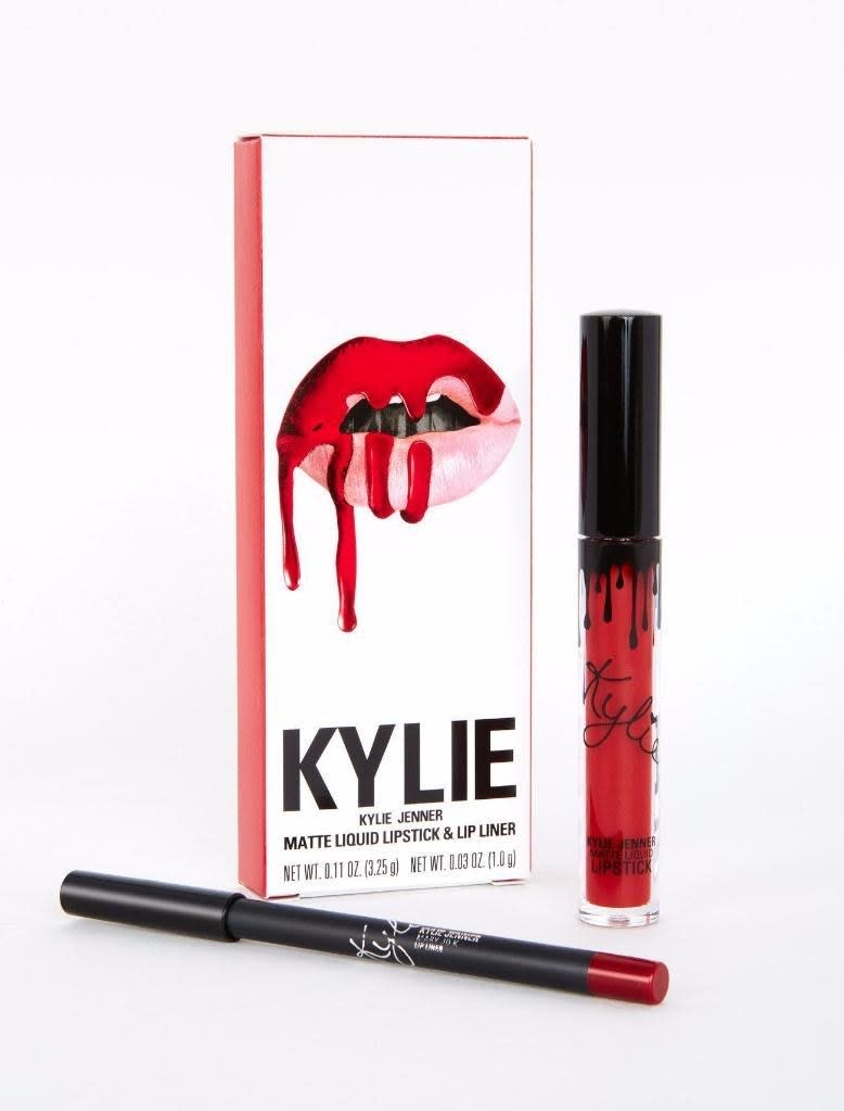 Shop Now: Kylie Cosmetics Lip Kit in Mary Jo K, $29, available at Kylie Cosmetics.