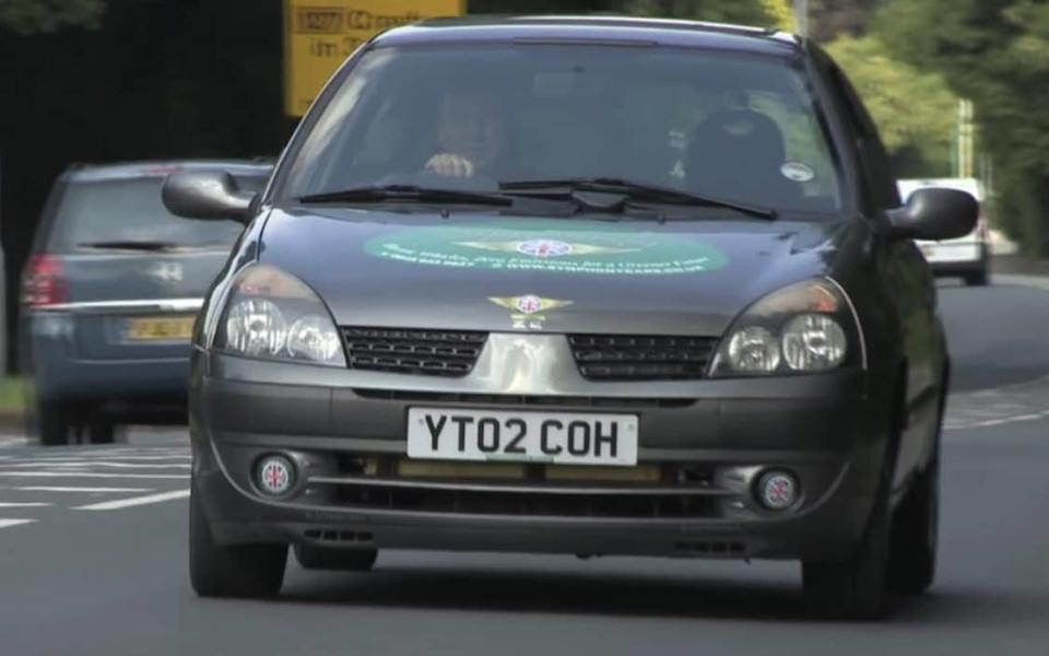 2002 Renault Clio converted to battery power